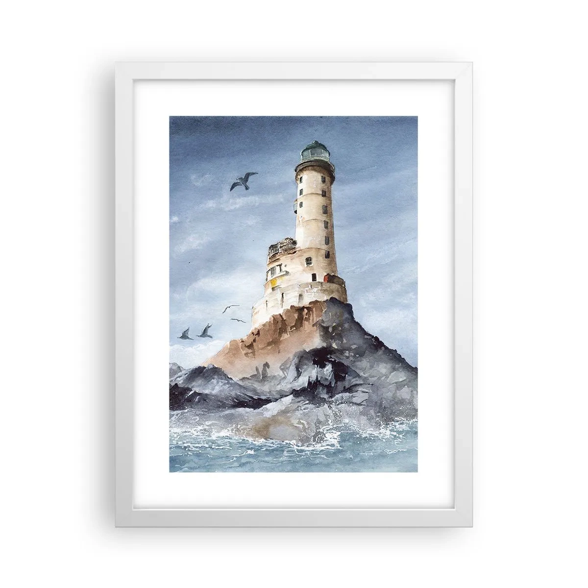 Affisch i vit ram - Oövervinnelig - 30x40 cm