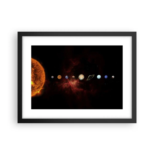 Affisch i svart ram - Vårt grannskap - 40x30 cm