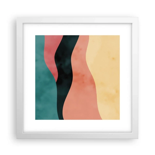 Affisch i vit ram - Enig oenighet - 30x30 cm