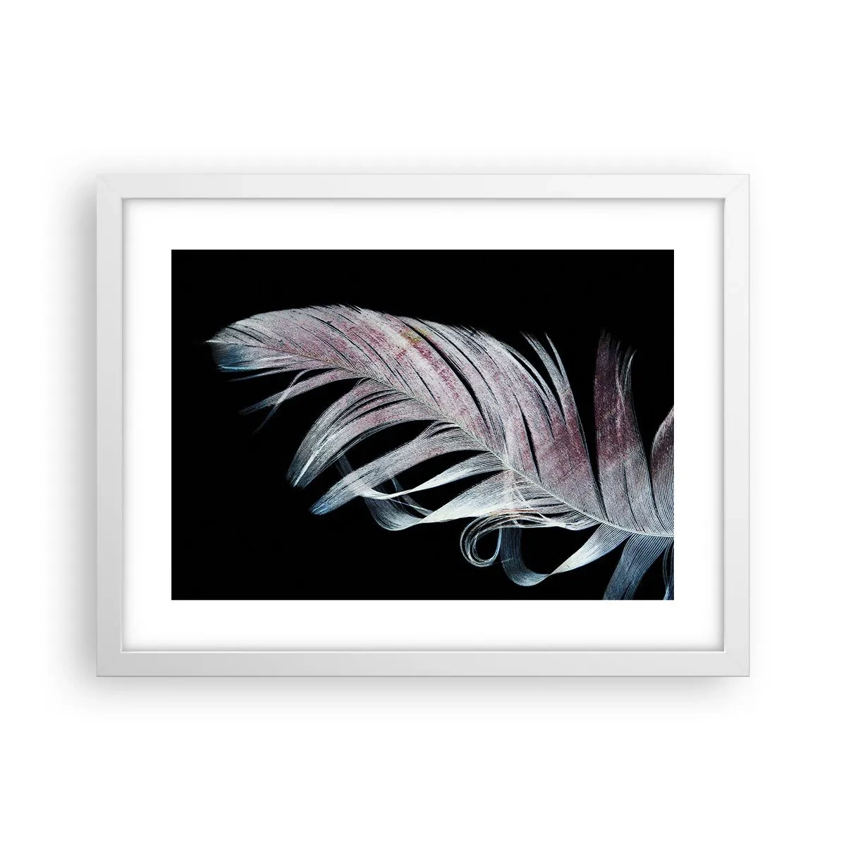 Affisch i vit ram - Tänk på smekning - 40x30 cm