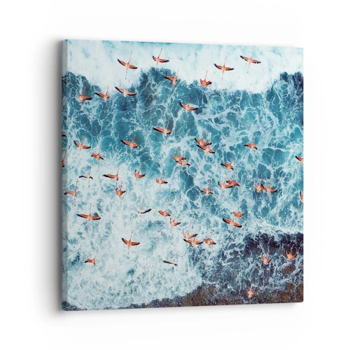 Canvastavla - Bild på duk - Kustparad - 30x30 cm