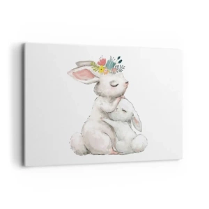 Canvastavla - Bild på duk - Alltid bäst hos mamma - 120x80 cm