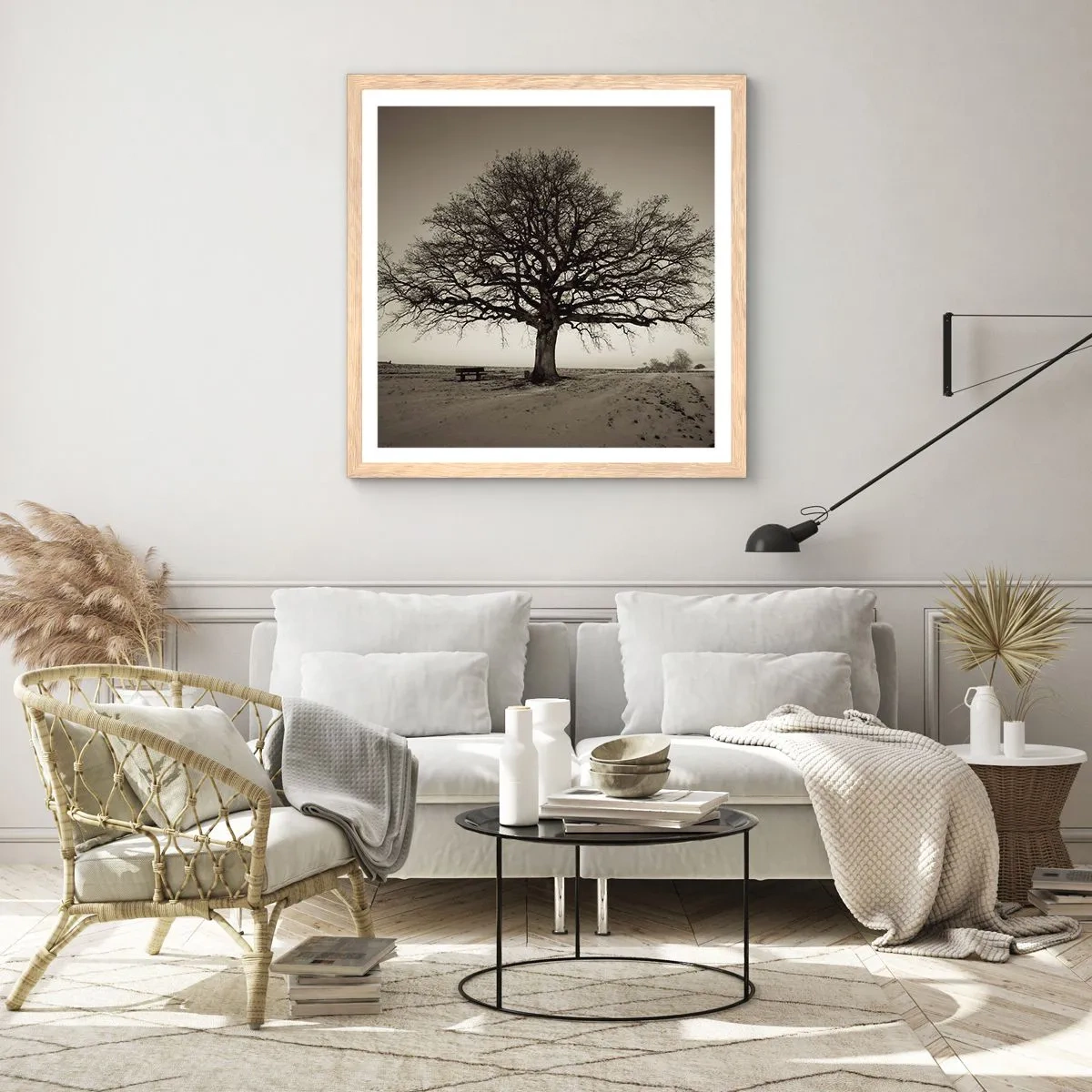 Affisch i ram av ljusek - Härifrån till evighet - 30x30 cm