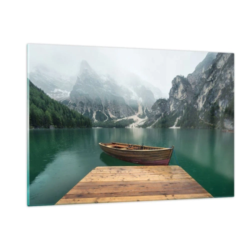 Glastavla - Bild på glas - Naturens mäktighet - 120x80 cm