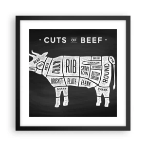 Affisch i svart ram - Styckarens ABC - 40x40 cm