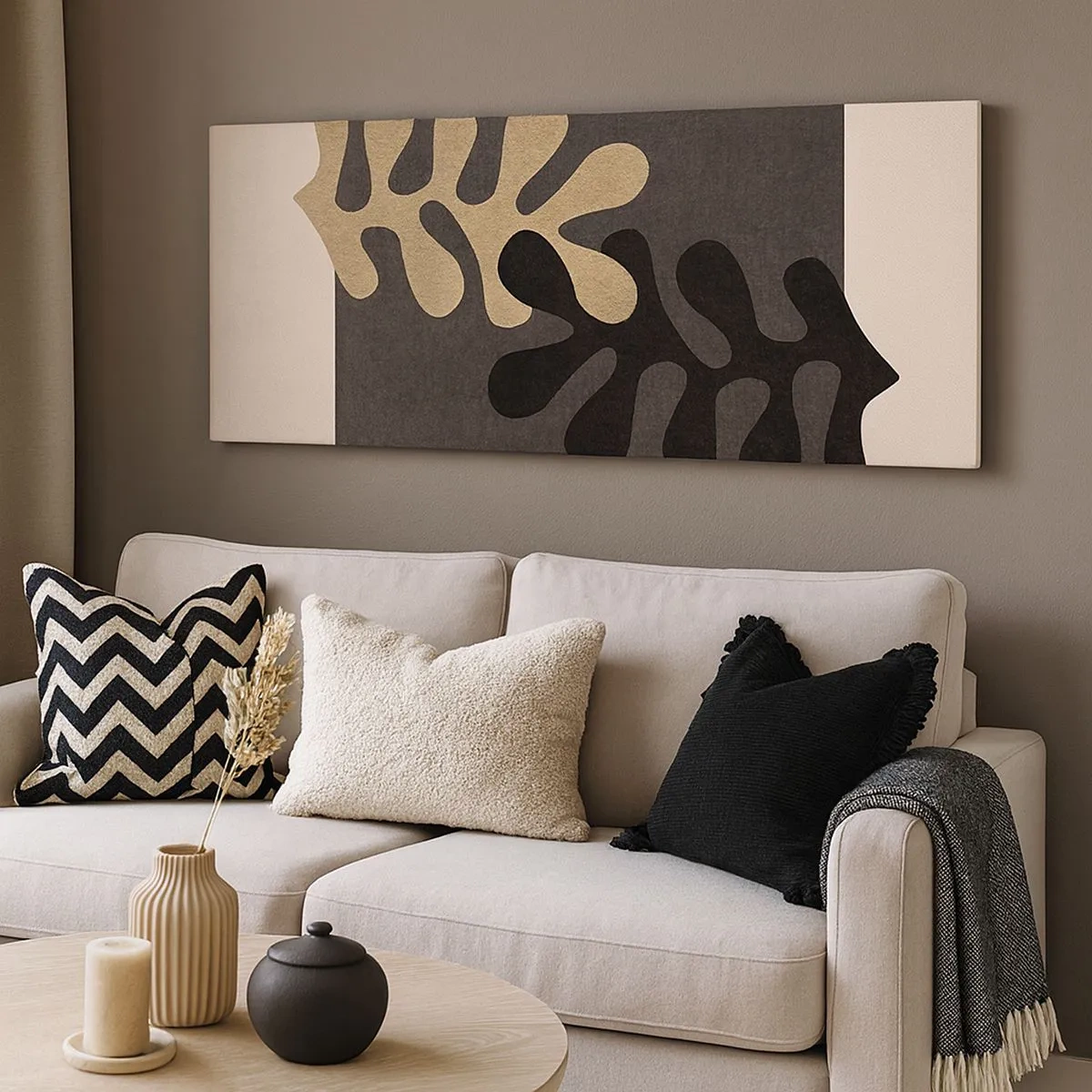 Canvastavla - Bild på duk - Brist och komplettering - 100x40 cm