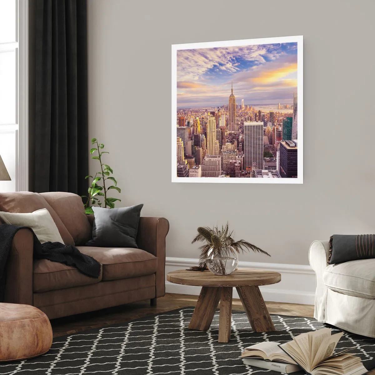 Affisch - Nå ut till molnen - 40x40 cm