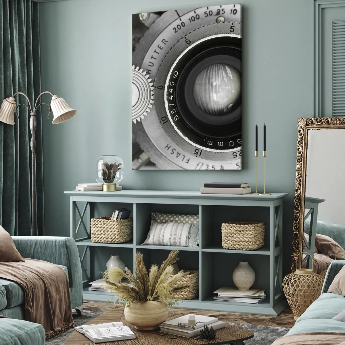 Canvastavla - Bild på duk - En berättelse om Hollywood - 65x120 cm