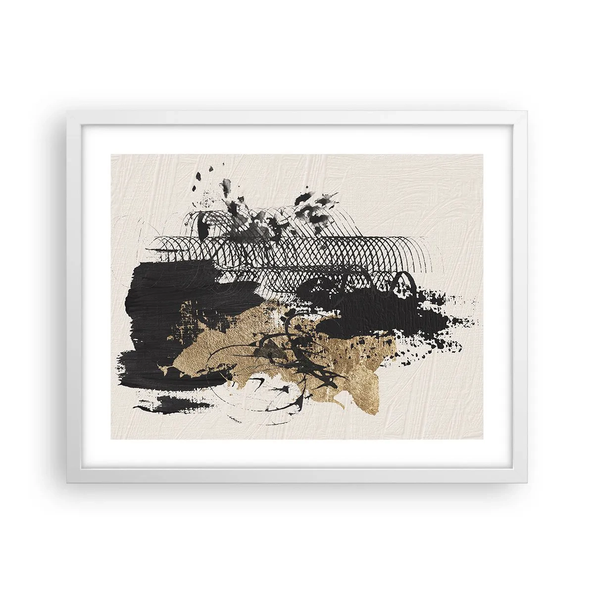 Affisch i vit ram - Komposition med passion - 50x40 cm