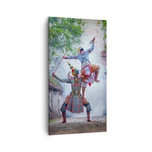 Canvastavla - Bild på duk - Dödligt vacker dans - 55x100 cm