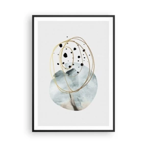 Affisch i svart ram - I rummets famn - 70x100 cm