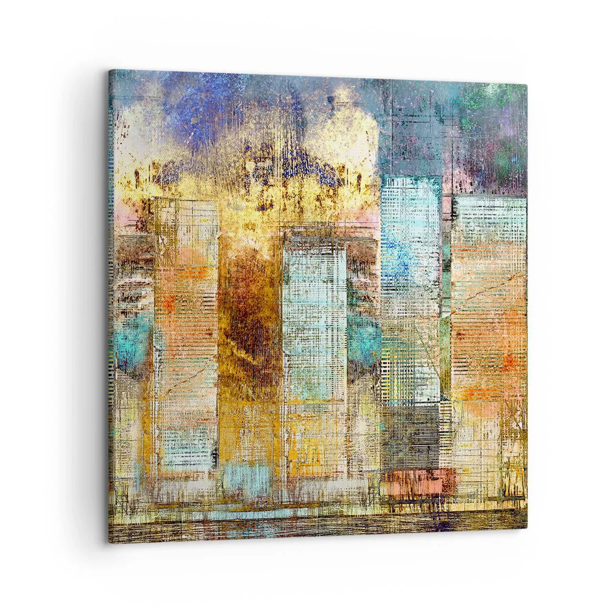 Canvastavla - Bild på duk - Solig metropol - 50x50 cm