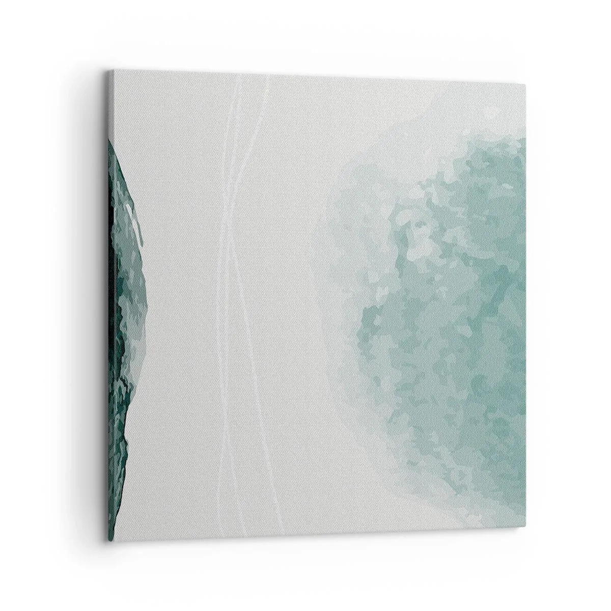 Canvastavla - Bild på duk - Ett möte med dimma - 60x60 cm