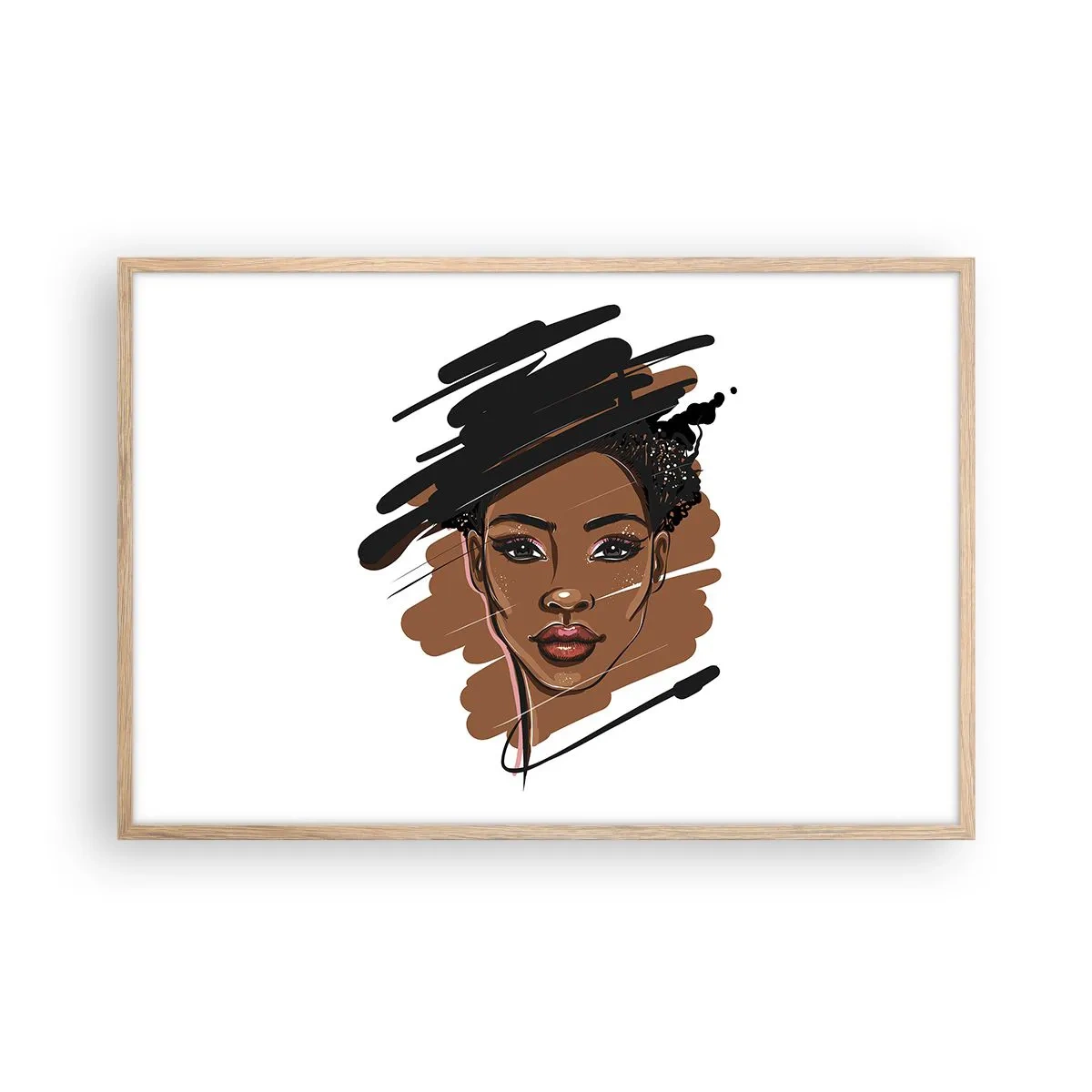 Affisch i ram av ljusek - Söt som choklad - 91x61 cm