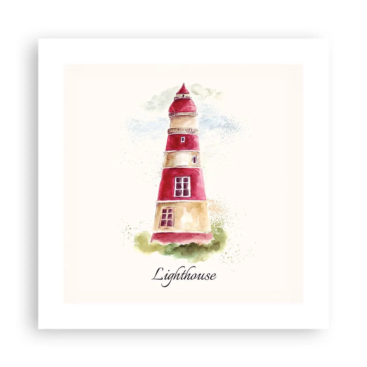 Affisch - Det är alltid något väder - 40x40 cm