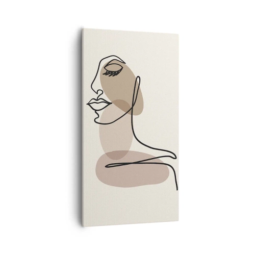 Canvastavla - Bild på duk - Lyssnar på sig själv - 55x100 cm