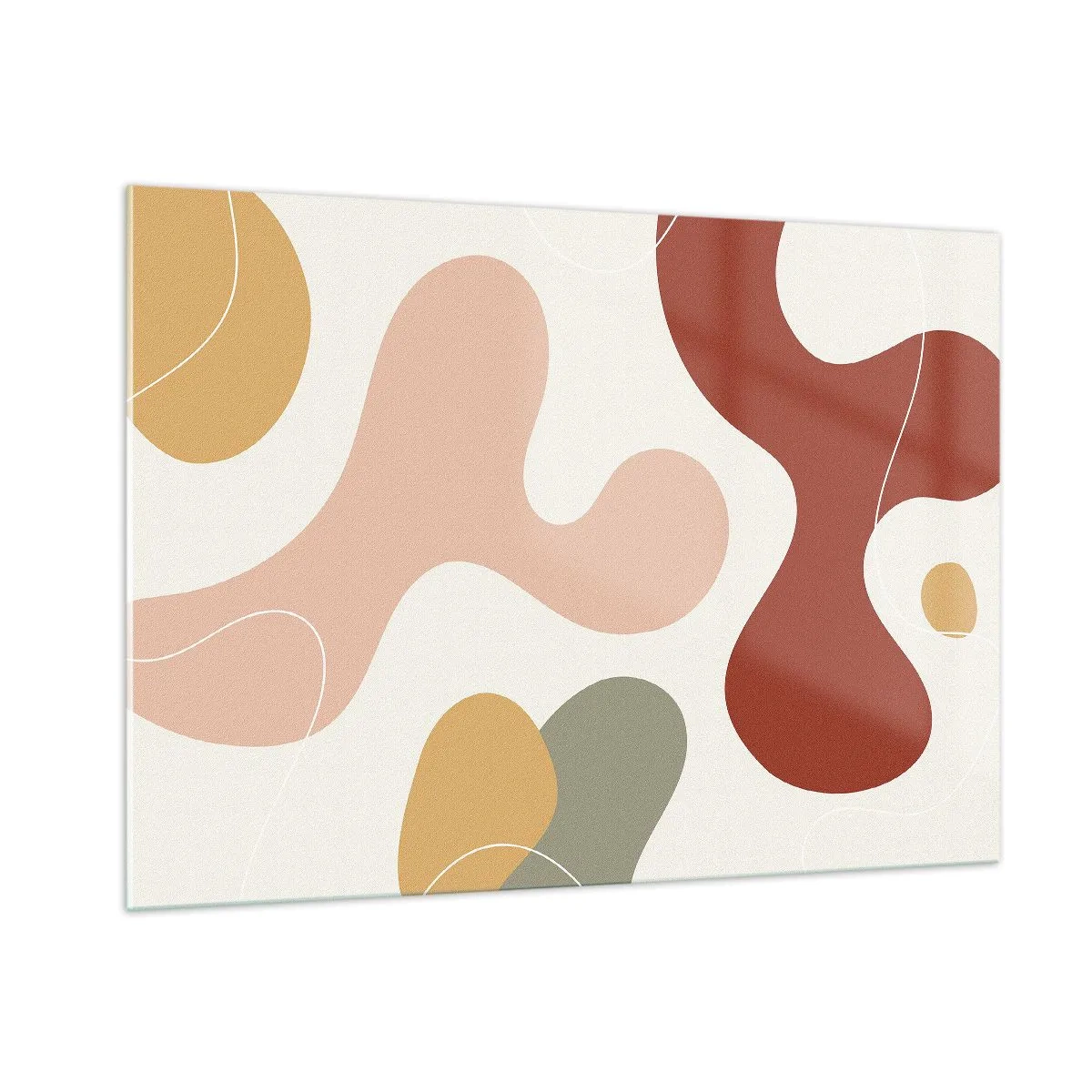 Glastavla - Bild på glas - Ornamental zig-zack? - 100x70 cm