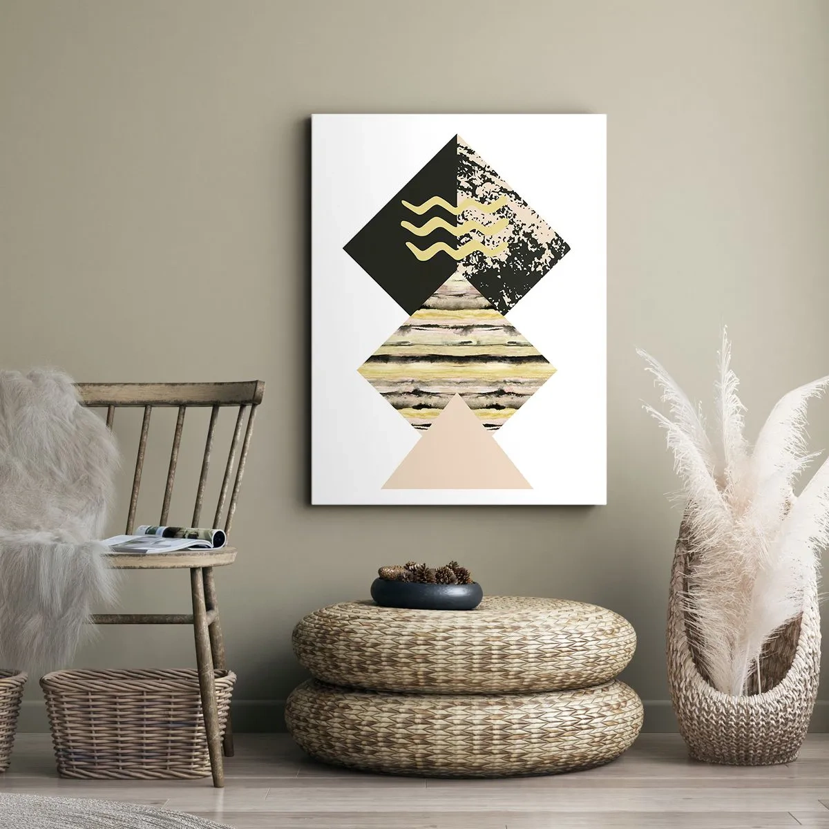 Canvastavla - Bild på duk - Inte så enkelt - 45x80 cm