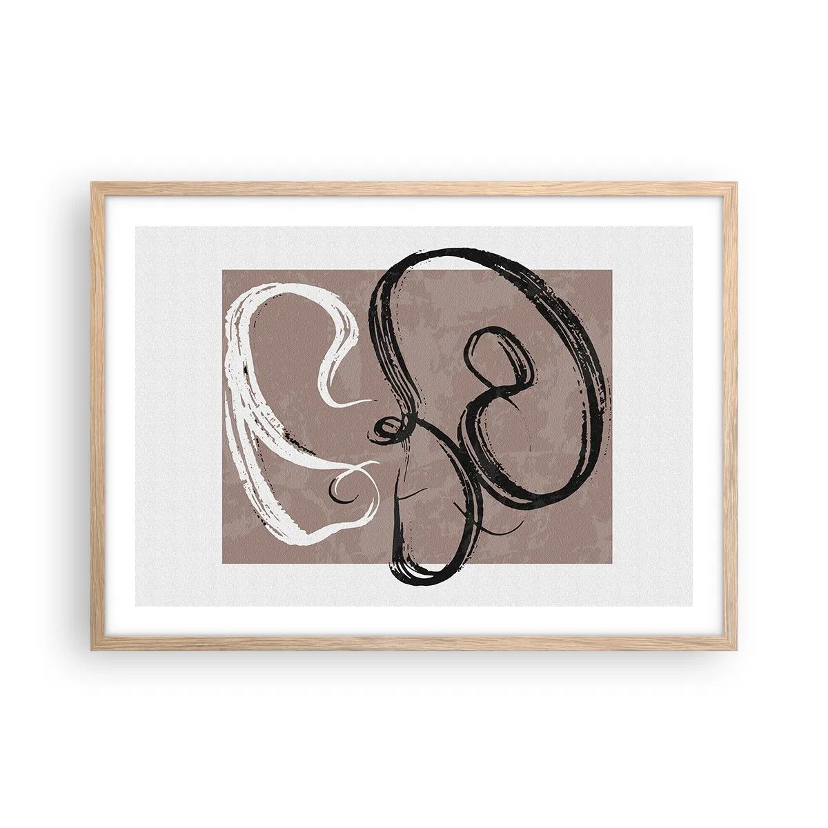 Affisch i ram av ljusek - Komposition - sökande efter fullständighet - 70x50 cm