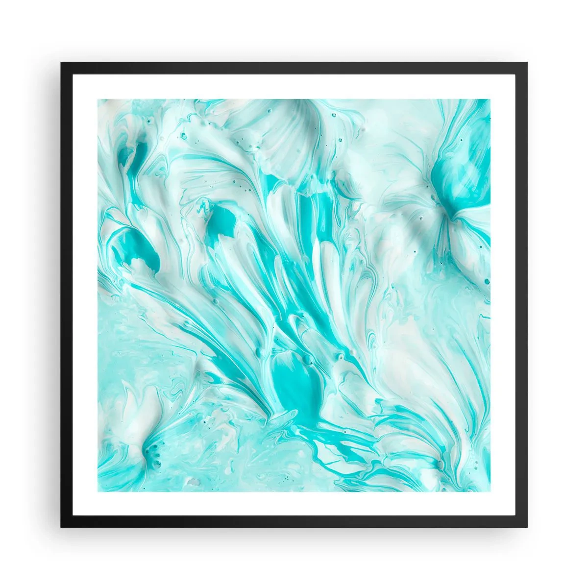 Affisch i svart ram - Alltid tillsammans - 60x60 cm