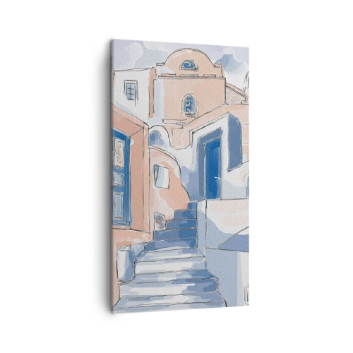 Canvastavla - Bild på duk - Exotisk stad - 45x80 cm