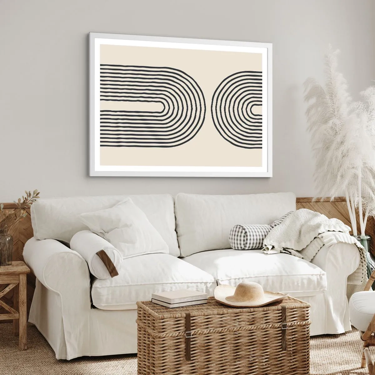 Affisch i vit ram - Om en stund... - 91x61 cm