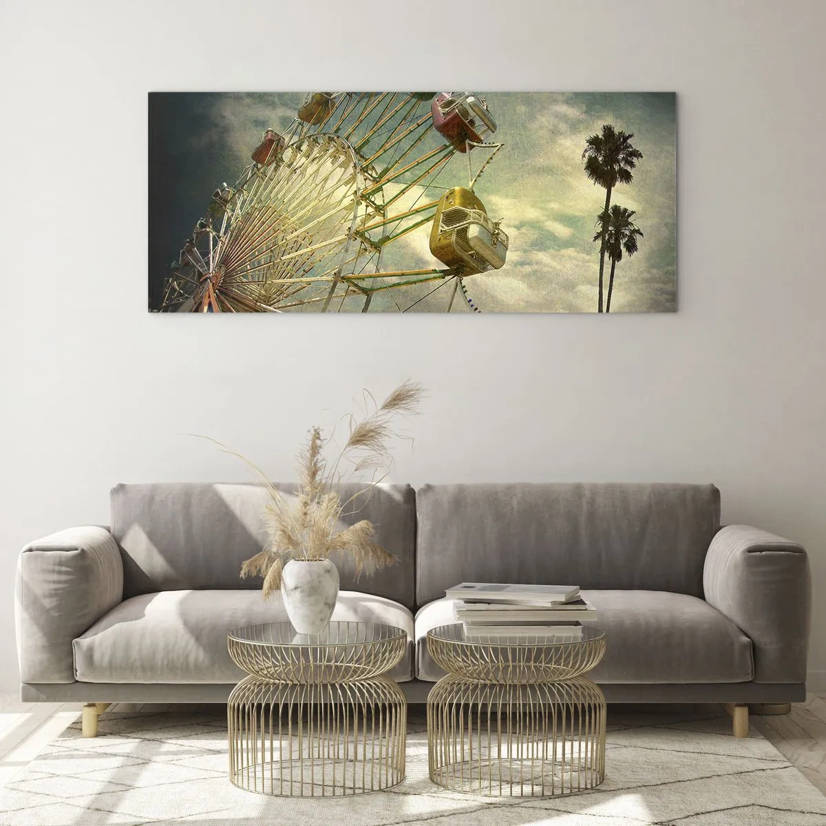 Glastavla - Bild på glas - Kommer att bli, kommer att bli kul.... - 140x50 cm