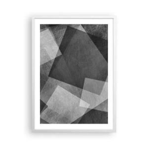 Affisch i vit ram - Den eviga symbolen för hållbarhet och ordning - 50x70 cm