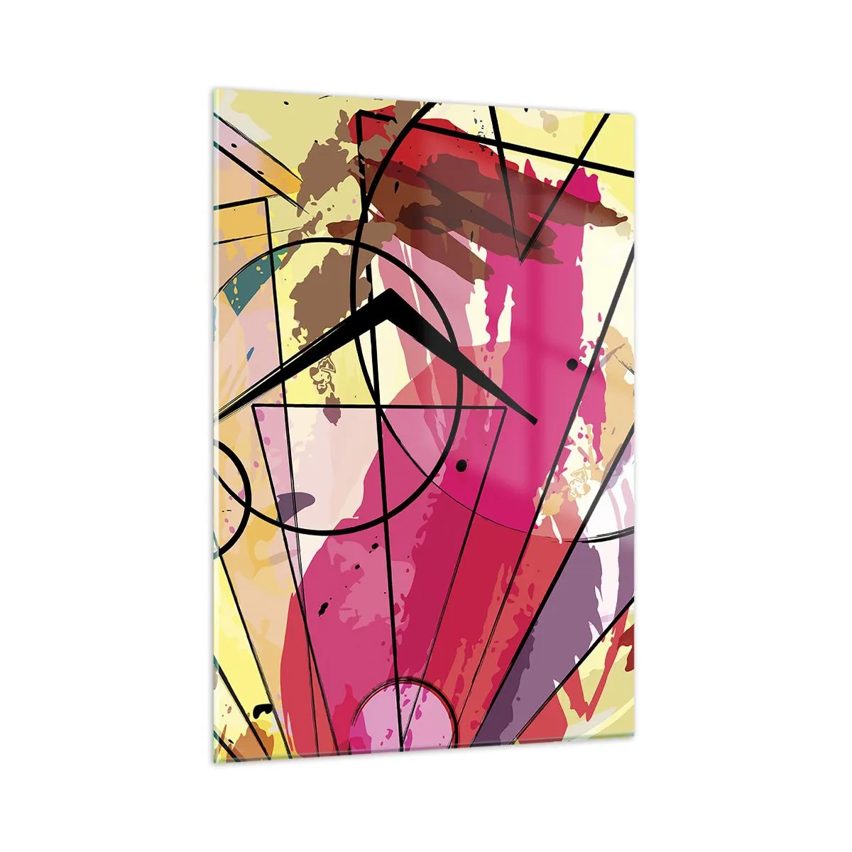 Glastavla - Bild på glas - Explosion  - 50x70 cm