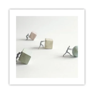 Affisch - Livet leker - 40x40 cm