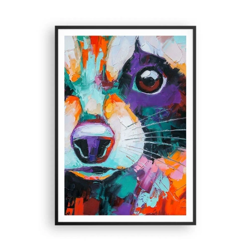 Affisch i svart ram - Enbart goda emotioner - 70x100 cm