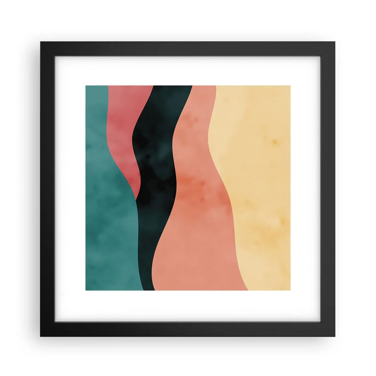 Affisch i svart ram - Enig oenighet - 30x30 cm