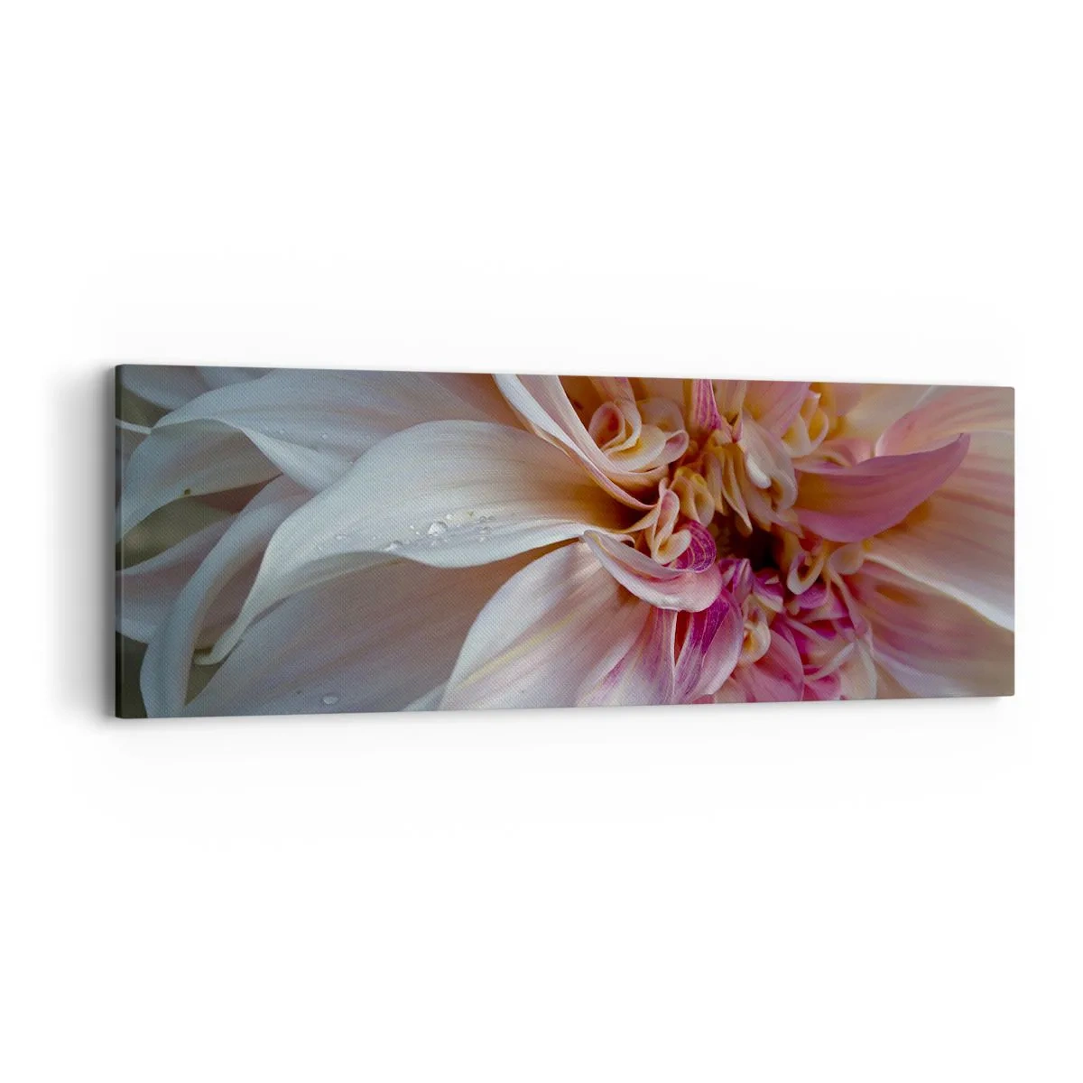 Canvastavla - Bild på duk - Blommande friskhet - 90x30 cm