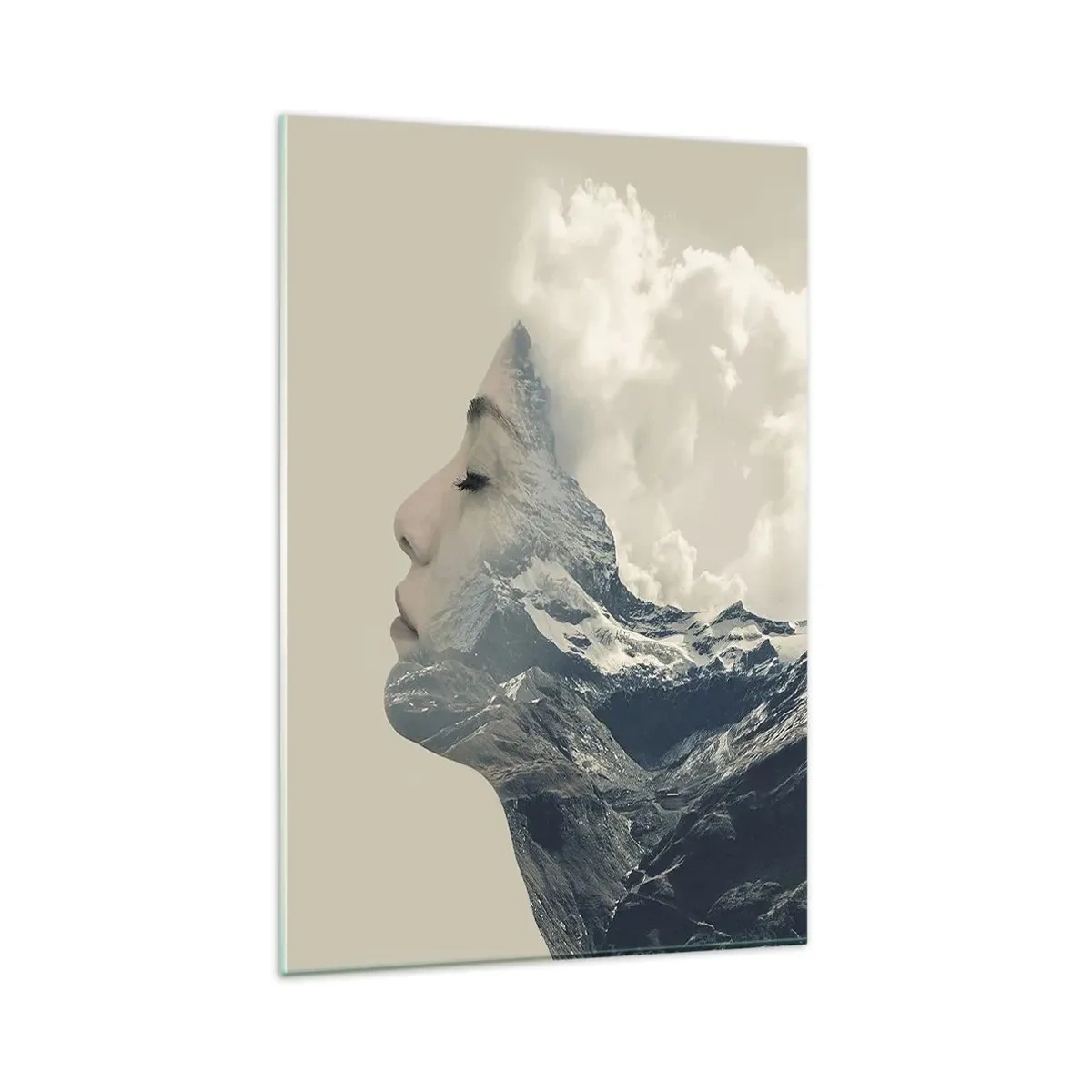 Glastavla - Bild på glas - Elementens skönhet - 80x120 cm