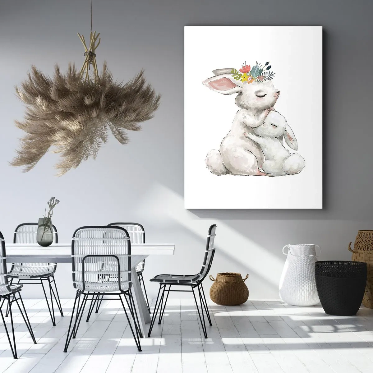 Canvastavla - Bild på duk - Alltid bäst hos mamma - 45x80 cm