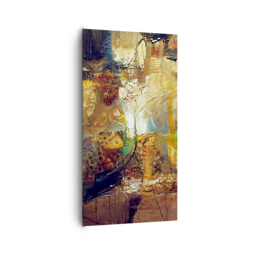 Canvastavla - Bild på duk - Kallt, varmare, hett - 65x120 cm