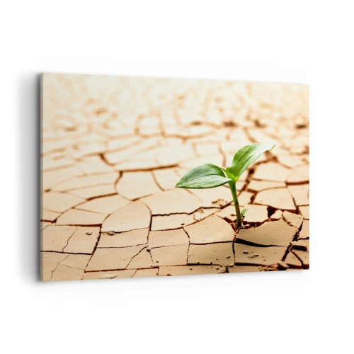 Canvastavla - Bild på duk - Obesegrad livskraft - 100x70 cm