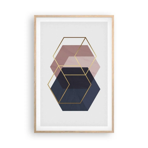 Affisch i ram av ljusek - Enkelhetens styrka - 61x91 cm