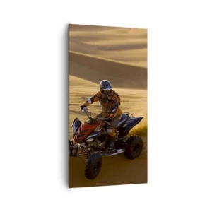 Canvastavla - Bild på duk - På sandens vågor - 65x120 cm