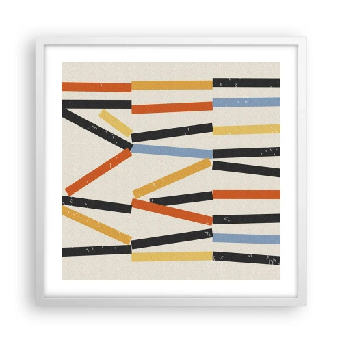 Affisch i vit ram - Horisontell komposition - 50x50 cm