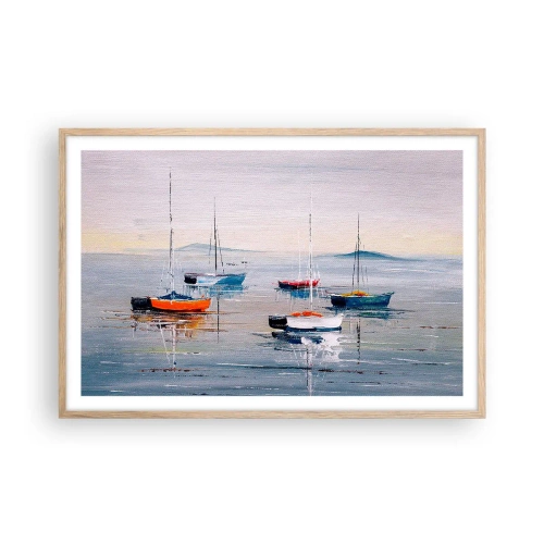 Affisch i ram av ljusek - En välförtjänt vila - 91x61 cm