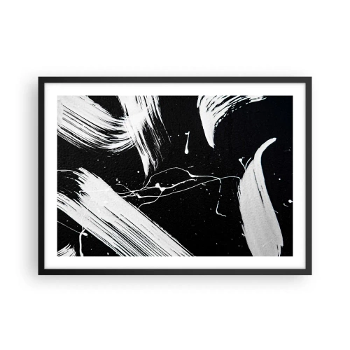 Affisch i svart ram - Bryta mörkret - 70x50 cm