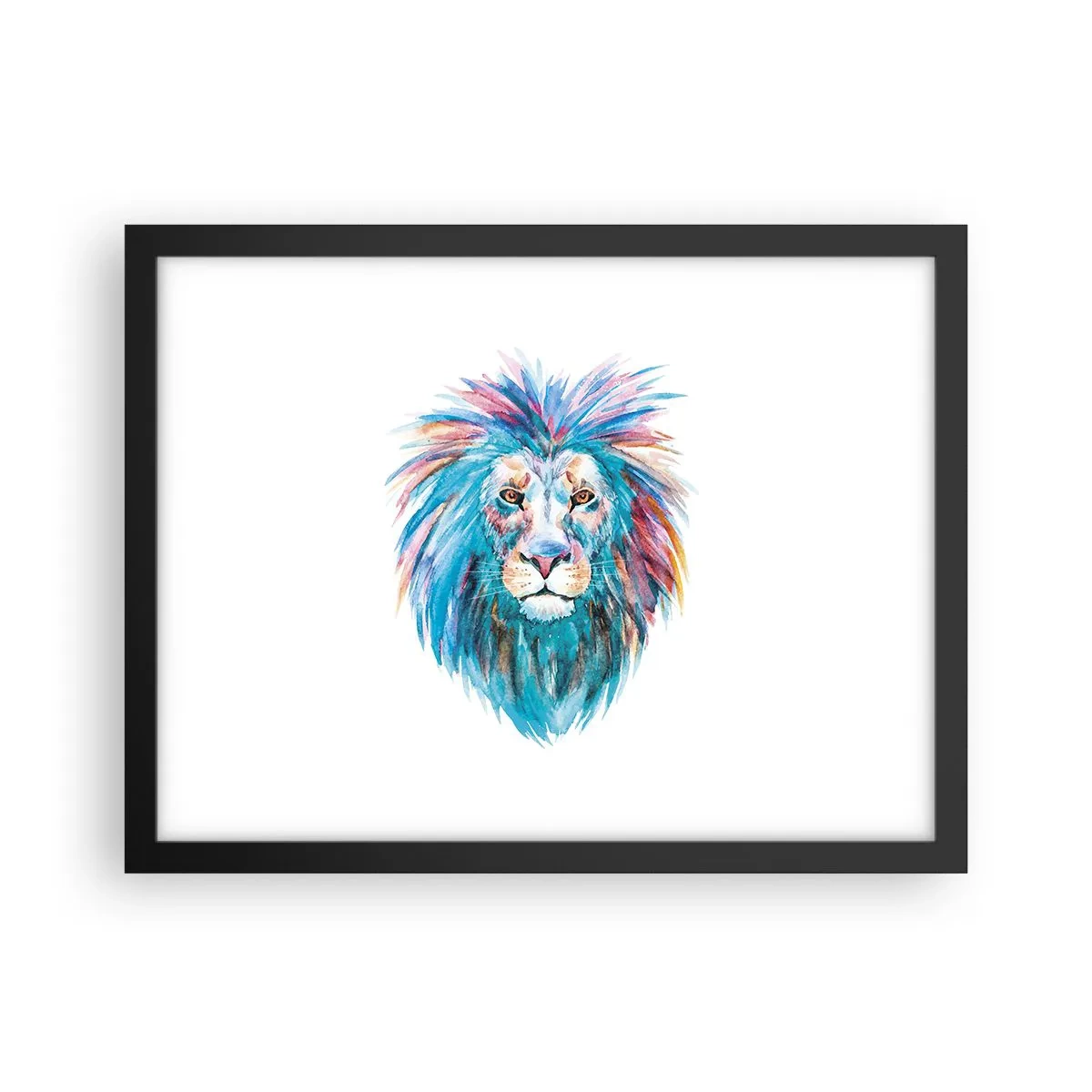 Affisch i svart ram - Elektrifierande aura - 40x30 cm