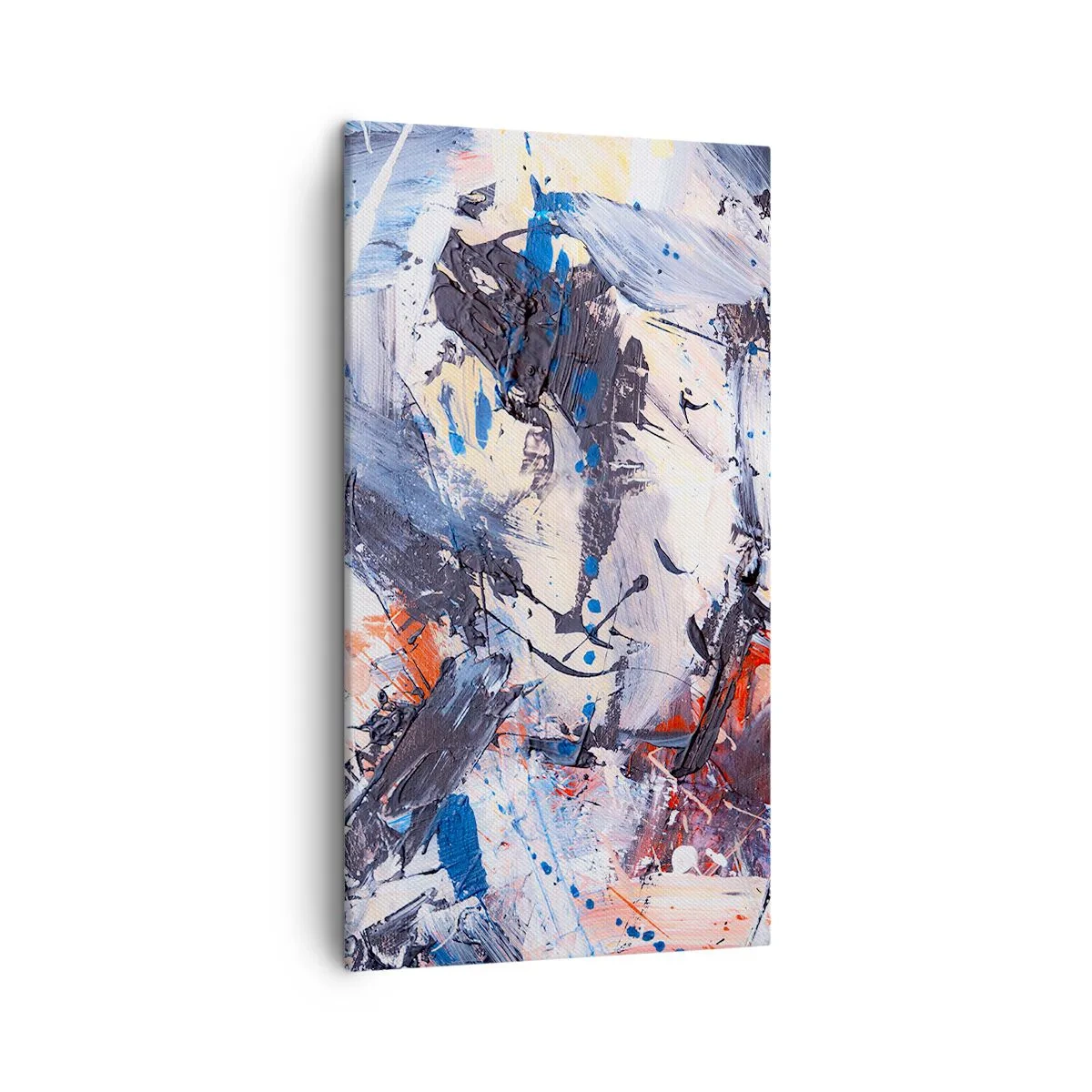 Canvastavla - Bild på duk - Abstraktionen galna dans - 45x80 cm