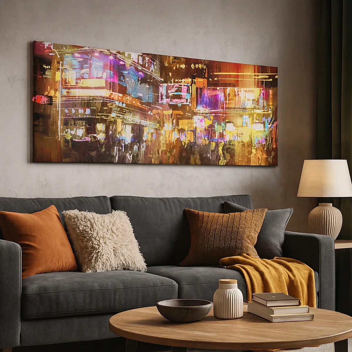 Canvastavla - Bild på duk - I ljushavet - 30x30 cm