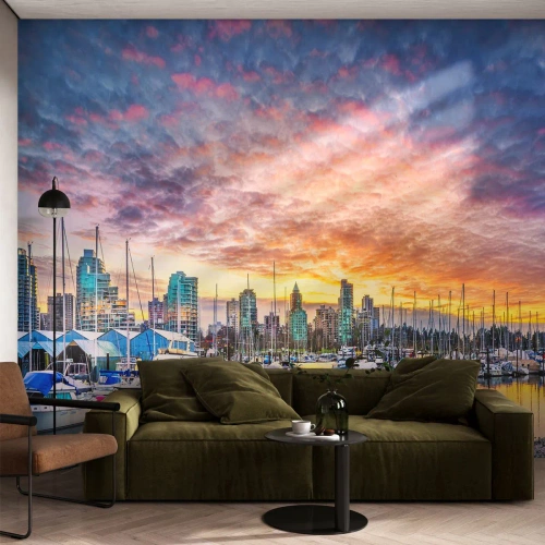 Fototapet Premium Canvas - Tusen seglares stad - Landskap, Stad, hamn - 150x105 cm