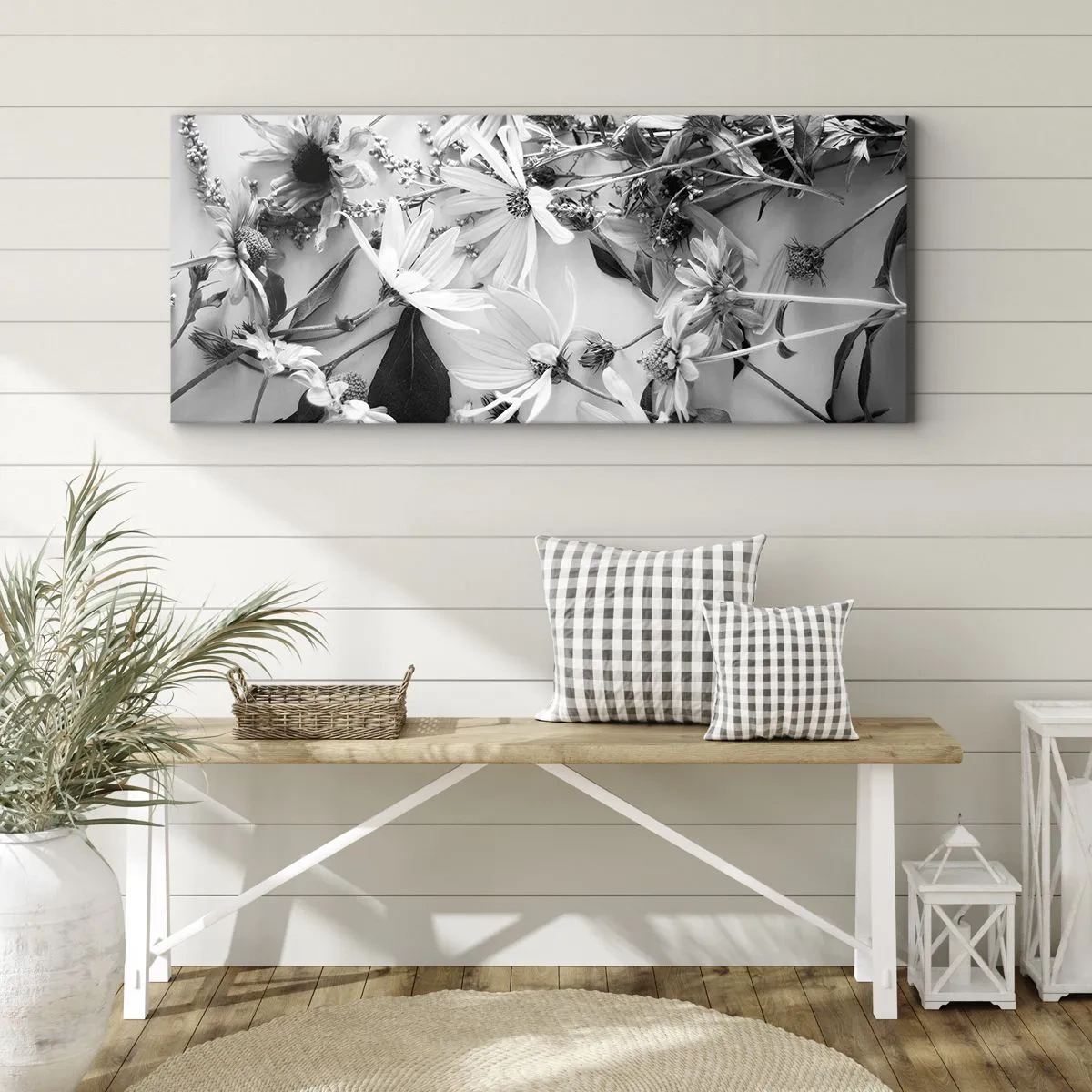 Canvastavla - Bild på duk - Icke-blombukett - 100x40 cm