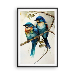 Affisch i svart ram - Sur? - 61x91 cm