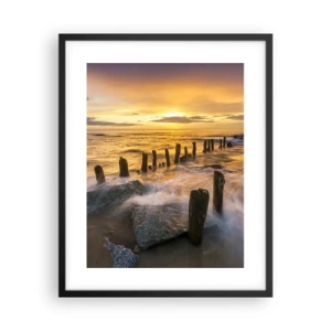 Affisch i svart ram - Östersjöns råa skönhet - 40x50 cm