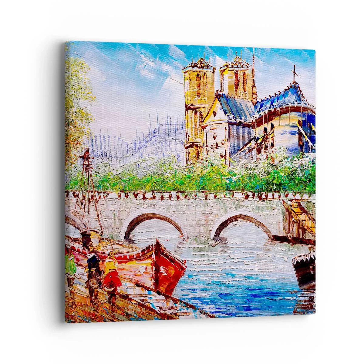 Canvastavla - Bild på duk - Deras tid är aldrig förbi - 40x40 cm